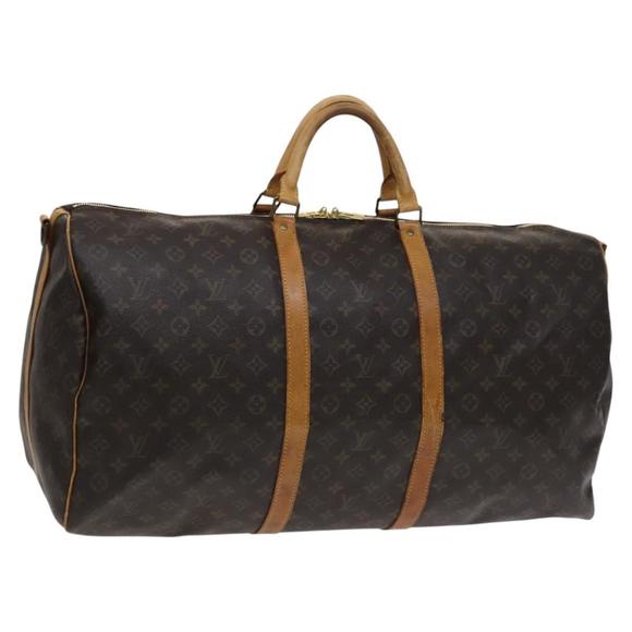 LOUIS VUITTON Monogram Keepall Bandouliere 60 Boston Bag M41412 LV Auth yk17400 - Picture 1 of 16